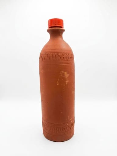 THE EARTHEN STUDIO Classic Water Bottle 1L 1000 ml Clay,