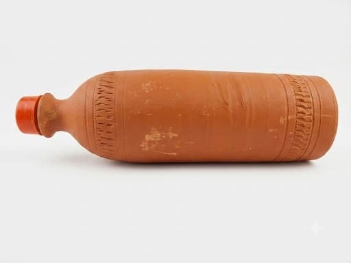 THE EARTHEN STUDIO Classic Water Bottle 1L 1000 ml Clay,