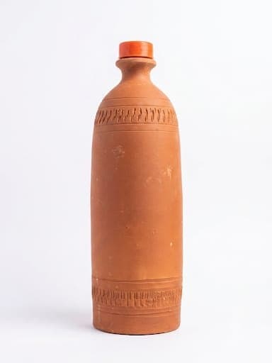 THE EARTHEN STUDIO Classic Water Bottle 1L 1000 ml Clay,